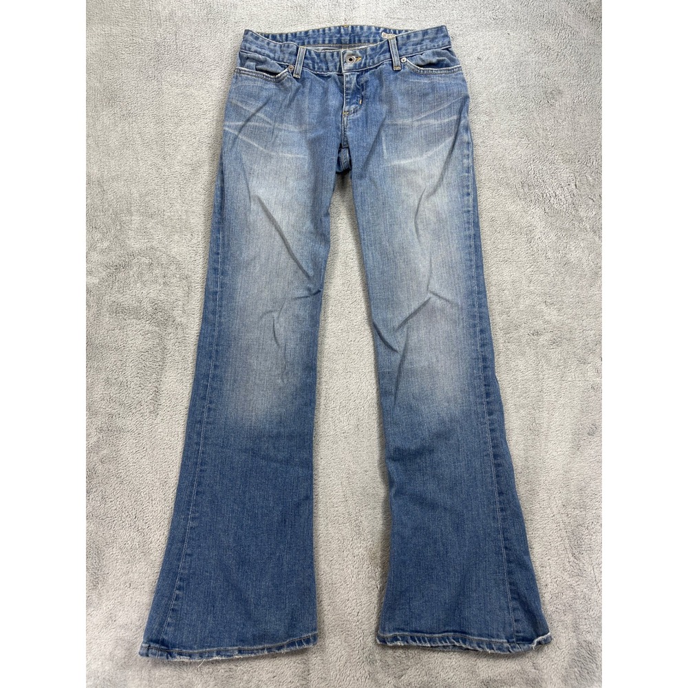 Chip & Pepper Jeans Womens 29 Blue Flare Denim Pants Distressed